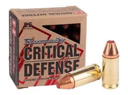 Hornady Critical Defense 9mm 115gr FTX Ammunition
