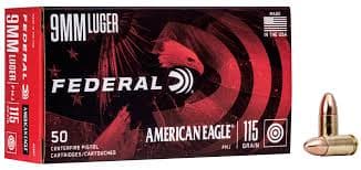 Federal Premium 9mm 115gr FMJ Ammunition